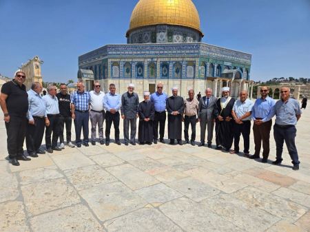 المتابعة تزور المسجد الأقصى والشيخ عكرمة صبري للاطلاع على آخر المستجدات